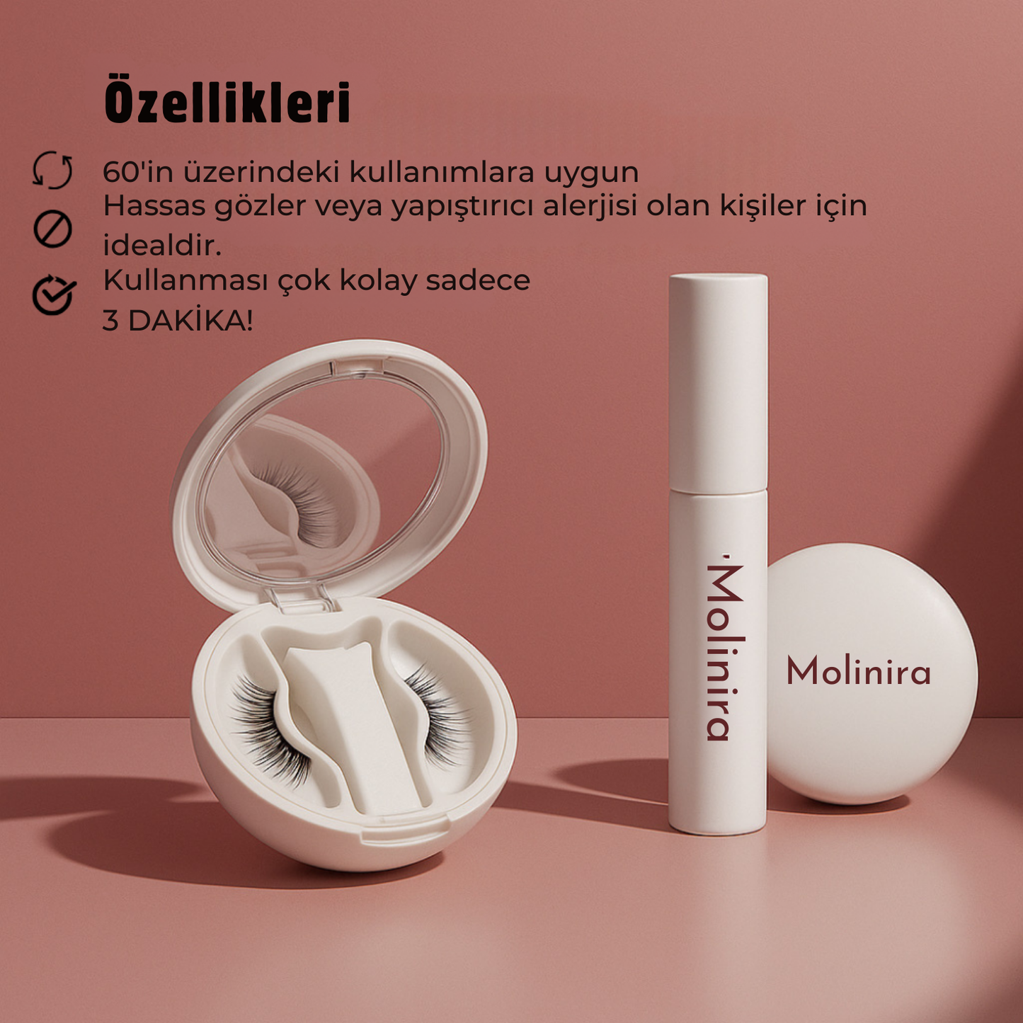 Molinira™ Manyetik Kirpik